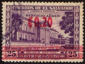 National Palace, Surcharged