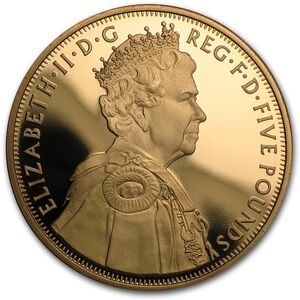 5 Pounds (The Queen's Diamond Jubilee - Gold)