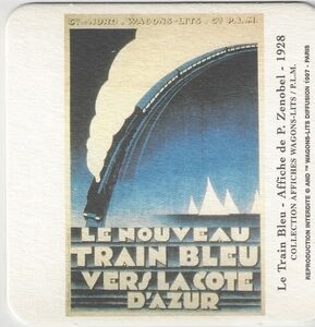 Affiche Originale Vintage Colin (Wagons-Lits) - Mer, Plage, Train, Voilier - Années 1950 - 65x100 Cm