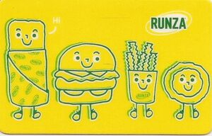 Gift Card: Runza Food Caricatures (Restaurants, United States of