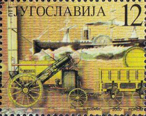 First steamship and the first steam locomotive