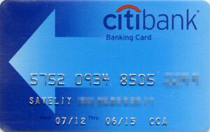 Bank Card: Citibank Banking Card (Citibank, United States of AmericaCol ...