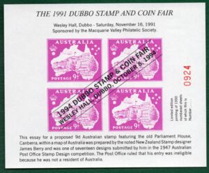 Dubbo Stamp and Coin Fair overprinted 1994