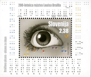 Eye and Braille's writing