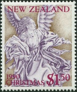 Stamp: Angel (New Zealand(Christmas 1990: Angels) Mi:NZ 1142