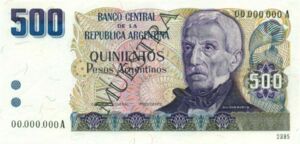500 Pesos Argentinos