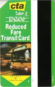 Transport Ticket: Bus - Reduced fare Transit card (CTA-Chicago, United ...