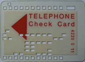 Telephone Check Card