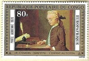 The Child with teetotum by Jean B. Chardin