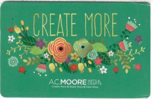Gift Card: A.c. Moore Create More (A.C.Moore, United States of America ...