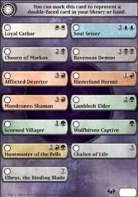 Tarjeta de juego: Checklist Card - Dark Ascension (Magic: The Gathering ...