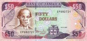 Banknote: 50 Dollars (Jamaica) (2000-2004 