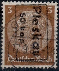 Overprint on Paul von Hindenburg (1847-1934)