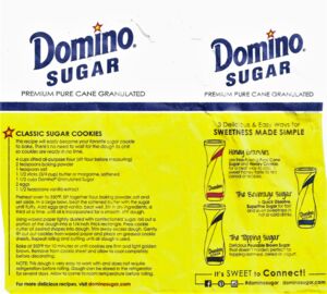 Food Label: Domino Sugar (Domino Foods Inc., United States of ...