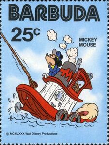 Mickey Mouse on Tug Boat