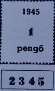 Peng Stamp Example Stamp: 4F Postage due Overprinted 1945 4 pengő (Romania - Issues for ...