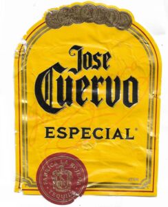 Drink Label: Jose Guervo Blue Agave (José Cuervo La Rojeña Distillery ...