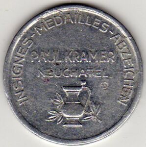 Rare. Médaille 5ème Cross à l'aveuglette Neuchâtel 1949 (Gebraucht) in
