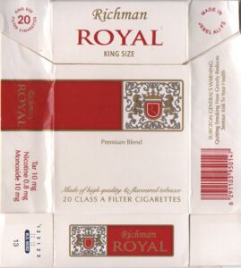 royals cigarettes price Cigarette Pack: Richman Royal (United Arab EmiratesCol:AE-CT-0074 🚬