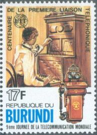 Sn512a Stamp: Manipulatrice (Burundi) (Telephone 100 years; World ...