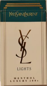 yves saint laurent menthol cigarettes Cigarette Pack: Yves Saint Laurent Lights Menthol (ParaguayCol:PY-CT-0083 🚬