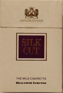 what is the mildest silk cut cigarette Cigarette Pack: Silk Cut Mild (United Kingdom of Great Britain & Northern  Ireland(Silk Cut Mild) Col:GB-CT-0218 🚬