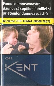 how much is a pack of cigarettes in romania Cigarette Pack: Kent Core (RomaniaCol:RO-CT-0165 🚬
