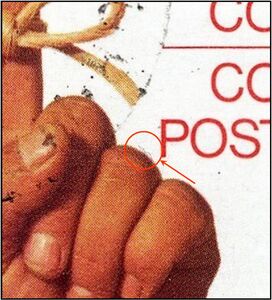 Knotted Ribbon on Male Hand