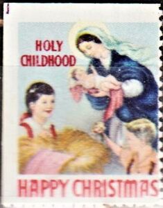 Stamp: Happy Christmas. Holy Childhood (United States of America