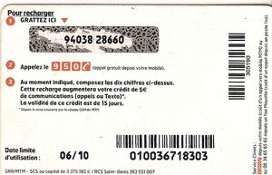 5€ de Credit De Communications