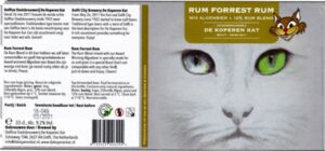Drink Label: Rum Forest Rum (Brouwerij De Koperen Kat, NetherlandsCol ...