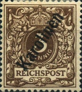 Crown/eagle with overprint