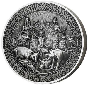Coin: 5 Dollars (Adventures of Odysseus - Circe) (Solomon Islands(2018