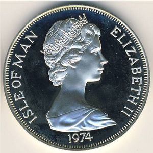 ⭐️【PCGS MS66 P社 希少品】1996 マン島 Crown アーサー王 1 crown