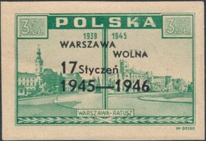 City Hall, Overprinted in Black