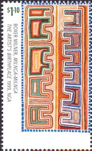 Boxer Milner Stamp: Milnga-Milnga, by Boxer Milner (1999)(AUSTRALIA omitted ...