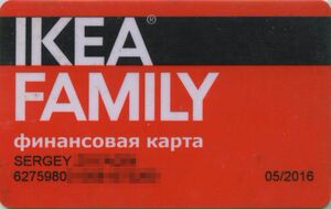 Ikea Family - Financial Card