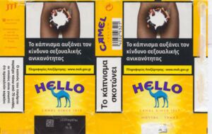 Cigarette Pack: Camel Yellow Hello Soft (Greece(Camel Yellow Hello Soft)  Col:GR-CT-5958 🚬