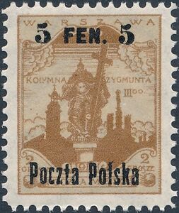 Monument - King Zygmunt III - Surcharged