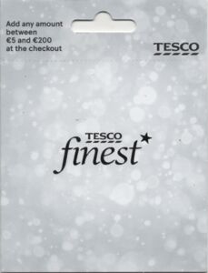 Gift Card: Tesco Finest * (Tesco, Ireland(Single Design) Col:IE-Tesco-124-SVG2030666  💳