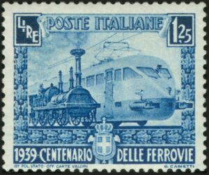 Steam Locomotive and ETR200 Express Train