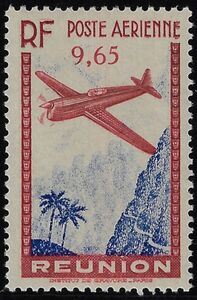 Airplane over Palm Trees