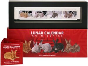 Moneda: 1 Dollar (Set Year of the Rabbit) (Islas Cook(1972~Hoy - Sets ...