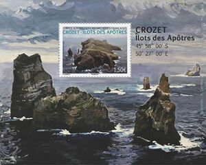 Timbre: The Apostle Islets, Crozet (Terres australes et antarctiques ...