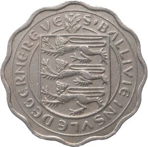 3 Pence (Guernsey Cow, thin flan)