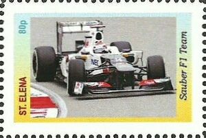 Stamp: Formula One cars (Cinderellas(United Kingdom : St. Elena) Col:GB ...