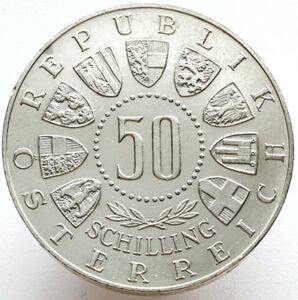 Madeni paralar: 50 Schilling (1964 Innsbruck Winter Olympics