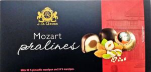 Embalagem de chocolate: J.D.Gross Mozart Pralines (Lidl Stiftung