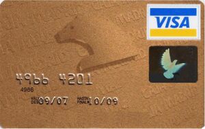 Tarjeta de Banco: Visa Oro (Caja de Madrid, EspañaCol:ES-VI-0895