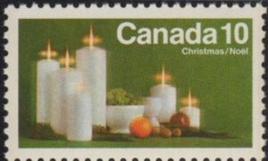 Candles with Fruits and Pine Boughs